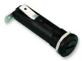FX0417: Fuseholder, Panel Mount, 250V, 13A, 6.3 x 32mm, 6.3 Series Tabs, Screw Cap, Screwdriver, PC2