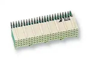 HM1F43TAP000H6LF: Connector, FCI Metral, 96 Contacts, 2 mm, Receptacle, Through Hole, 4 Rows