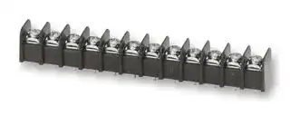 38720-7502: PCB Mount Barrier Terminal Block, 9.53 mm, 1 Row, 2 Ways, 22 AWG, 12 AWG, 25 A