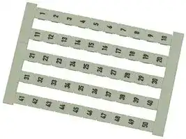 0468260001: TERMINAL BLOCK MARKER, 1-50 6.5MM CARD50
