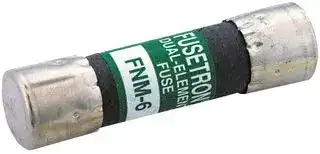 FNM-6 1/4: FUSE, 6.25A, 250V, TIME DELAY