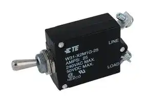 W31-X2M1G-25..: CIRCUIT BREAKER, THERMAL, 1P, 250V, 25A