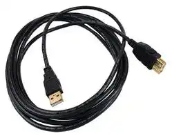 U024-010: COMPUTER CABLE, USB, 10FT, BLACK