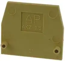 0340560000: END PLATE, AKZ MINI MODULAR TERMINAL