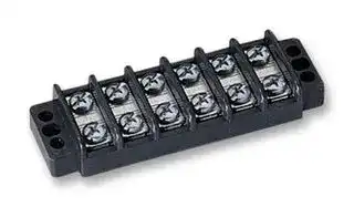 89-306: TERMINAL BLOCK, BARRIER, 6 POSITION, 22-14AWG