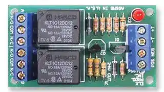 ELK924: RELAY, MODULE, DPDT, 10A, 12VDC TO 24VDC