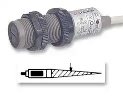 S5-5-D15-30: Photoelectric Sensor, S5 Series, Tubular, Axial, Fixed Focus, 15 mm, NPN / PNP, 10 V to 30 V