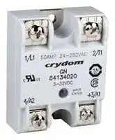 84134010: Solid State Relay, 25 A, 280 VAC, Panel Mount, Screw, Zero Crossing
