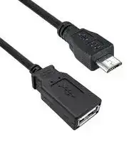 3021068-005M: USB CORD, 2.0 A RCPT-MICRO B PLUG, 19.7