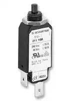 T11-211-10: Thermal Circuit Breaker, T11 211, 10 A, 1 Pole, 48 V, 240 V, Panel