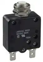W58-XB1A4A-15: Thermal Circuit Breaker, W58, 15 A, 1 Pole, 50 VDC, 250 VAC, Panel