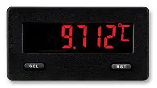 CUB5RTB0: Digital Panel Meter, RTD, 5 Digits, Temperature, -200°C to +850°C
