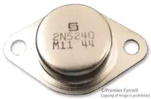 2N5240: Bipolar (BJT) Single Transistor, NPN, 300 V, 5 A, 100 W, TO-3, Through Hole