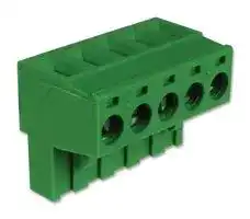 CTB9208/5: Pluggable Terminal Block, 5.08 mm, 5 Ways, 30 AWG, 12 AWG, 2.5 mm², Screw