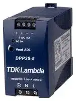 DPP25-5: AC/DC DIN Rail Power Supply (PSU), ITE, 1 Output, 25 W, 5 VDC, 5 A