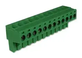 CTB9208/12: Pluggable Terminal Block, 5.08 mm, 12 Ways, 30 AWG, 12 AWG, 2.5 mm², Screw
