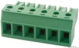 1804946: Pluggable Terminal Block, 7.62 mm, 6 Ways, 24 AWG, 10 AWG, 4 mm², Screw