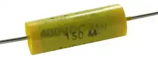 150104J400EC: CAPACITOR POLYESTER FILM FILM 0.1UF 10%, 400V