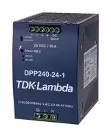 DPP240-24-1: AC/DC DIN Rail Power Supply (PSU), ITE, 1 Output, 240 W, 24 VDC, 10 A