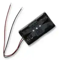 HH-3632: Battery Holder, AA, 2 x Through Hole, Wire Leads