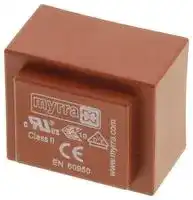 44050: PCB Transformer, EI 30 x 10.5, Encapsulated Safety Isolating, 230V, 9V, 1 VA, 50Hz / 60Hz