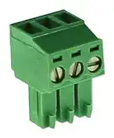CTB92HE/3: Pluggable Terminal Block, 3.81 mm, 3 Ways, 30 AWG, 16 AWG, 10 mm², Screw