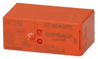 RT424005: General Purpose Relay, RT2 Series, Power, Non Latching, DPDT, 5 VDC, 8 A