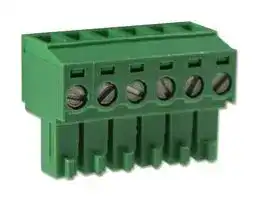 CTB92HE/6: Pluggable Terminal Block, 3.81 mm, 6 Ways, 30 AWG, 16 AWG, 10 mm², Screw