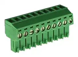 CTB92HE/10: Pluggable Terminal Block, 3.81 mm, 10 Ways, 30 AWG, 16 AWG, 10 mm², Screw