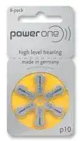 4610210416.: Battery, 1.45 V, PR70, Zinc Air, 100 mAh, Pressure Contact, 6