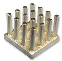 ICK S 14 X 14 X 10: Heat Sink, Square, Pin, For CPU, 9.8 °C/W, Universal Processor, 14 mm, 10 mm, 14 mm