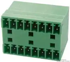 1843130: Terminal Block, Header, 3.81 mm, 16 Ways, 8 A, 160 V, Through Hole Right Angle