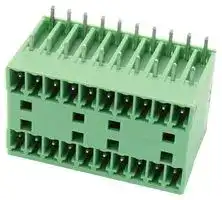 1843156: Terminal Block, Header, 3.81 mm, 20 Ways, 8 A, 160 V, Through Hole Right Angle