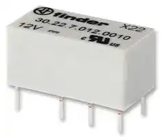 30.22.7.048.0010: Signal Relay, 48 VDC, DPDT, 2 A, 30 Series, Through Hole