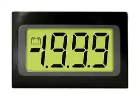 SP400: Digital Panel Meter, DC Millivolts, 3-1/2Digits, 0-200mV, 9.75mm Digit Height, 15V