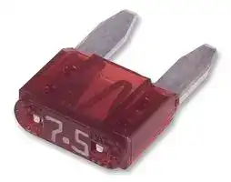 029707.5L: Fuse, Automotive, Fast Acting, 7.5 A, 32 V, 10.9mm x 3.8mm x 8.8mm, MINI 297 Series