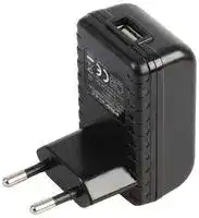 PEL00394: USB POWER SUPPLY, 5V, 2.1A BLACK, EURO