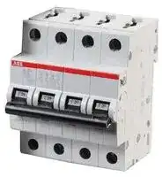 2CDS254001R0064: Thermal Magnetic Circuit Breaker, System Pro M Compact S200, 6 A, 4 Pole, 277 VAC, DIN Rail