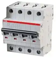 2CDS254001R0104: Thermal Magnetic Circuit Breaker, System Pro M Compact S200, 10 A, 4 Pole, 277 V, DIN Rail