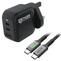 TGR-USB-65W-PD-UK-3P-C: AC/DC Power Supply, Household, 3 Output, 65 W, 5 V