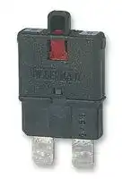 1610-21-10A: Thermal Circuit Breaker, 1610 Series, 10 A, 1 Pole, 28 VDC, Auto Fuse Holder