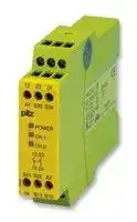 774303: Safety Relay, 24 VAC/VDC, DPST-NO, DIN Rail, 6 A, Screw
