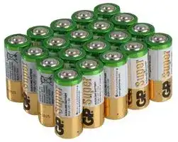 GP910A-20: Battery, Super, Pack of 20, 1.5 V, N, Alkaline, Raised Positive and Flat Negative, 12 mm