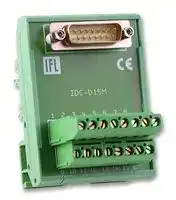 IFM DEE 15 M: Terminal Block Interface, D Sub 15 Position Plug, Screw Type 16 Position Terminal Block, 5 A
