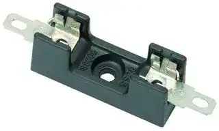 BK/S-8102-1-R: FUSE BLOCK, 6.3 X 32MM, BOLT IN MOUNT