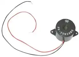 PK-20N38WQ: TRANSDUCER, PIEZO, 3.8KHZ, 85DB, 28VDC