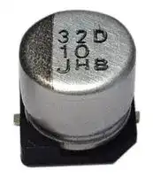 HHXB160ARA151MF80G: POLYMER ALUMINUM ELECTORLYTIC CAPACITOR, 150UF, 16V, 20%, SMD