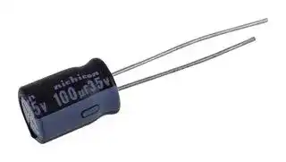 UPJ1V101MPD1TD: ALUMINUM ELECTROLYTIC CAPACITOR, 100UF, 35V, 20%, RADIAL