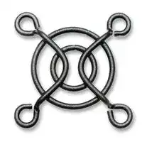 MCSC30-W1B: Fan Finger Guard, Steel - Wire Form, 30mm Axial Fans, 24 mm, Black