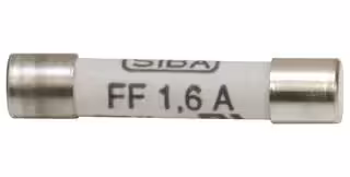 70-125-40/1.6A: Fuse, Cartridge, Very Fast Acting, 1.6 A, 700 V, 6.3mm x 32mm, 1/4" x 1-1/4", 70-125-40